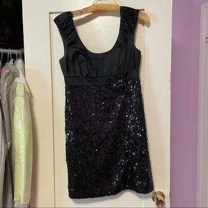 Cheeta B Evening Black Sequin Dress